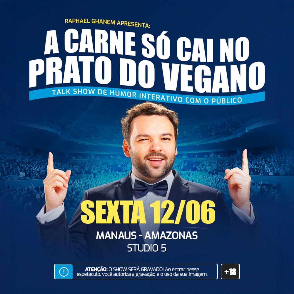 RAPHAEL GHANEM - A CARNE SÓ CAI NO PRATO DO VEGANO