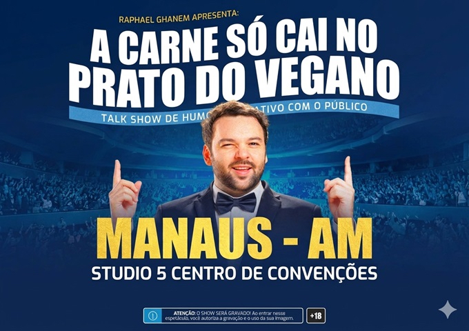 RAPHAEL GHANEM - A CARNE SÓ CAI NO PRATO DO VEGANO