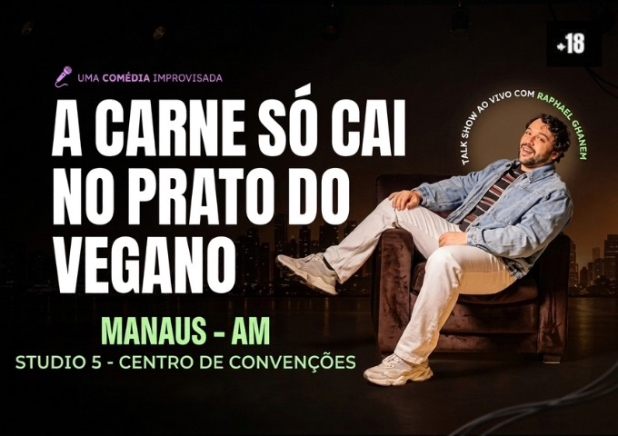 RAPHAEL GHANEM - A CARNE SÓ CAI NO PRATO DO VEGANO